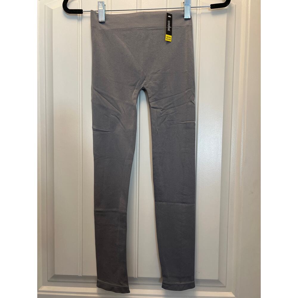 Coobie Intimates Women’s Pull On High Waisted Leggings One Size Fits Gray NWT